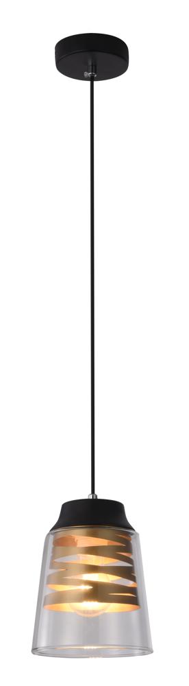 Suspension Fresno noire, verre