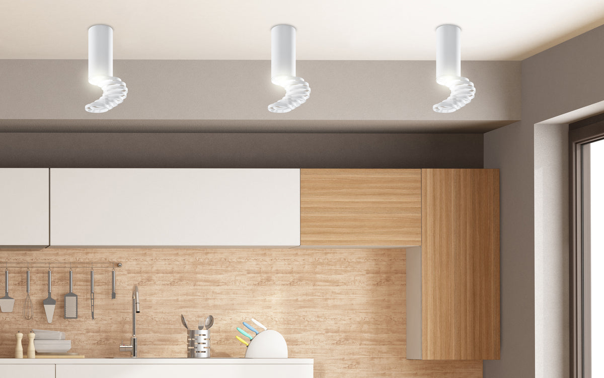 Spot plafond Tube, L 6 cm, H 20 cm