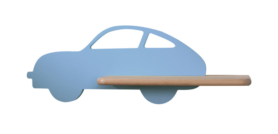 Applique murale LED Car pour chambre d'enfant bleue, bois (réf. 21-84798)