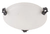 Plafonnier Eva 30 laiton vieilli, verre