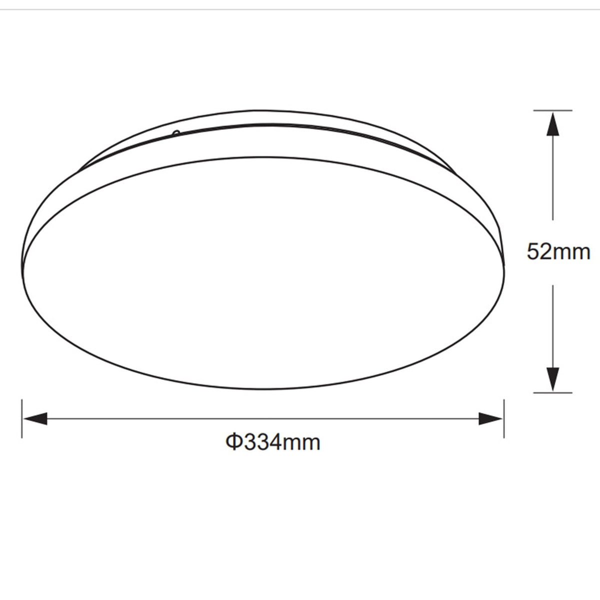 Plafonnier LED Zero II blanc, Ø 33,4 cm, 3000 K