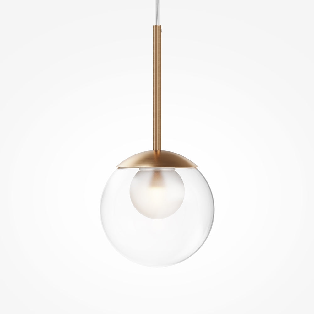 Basic form Suspension luminaire doré