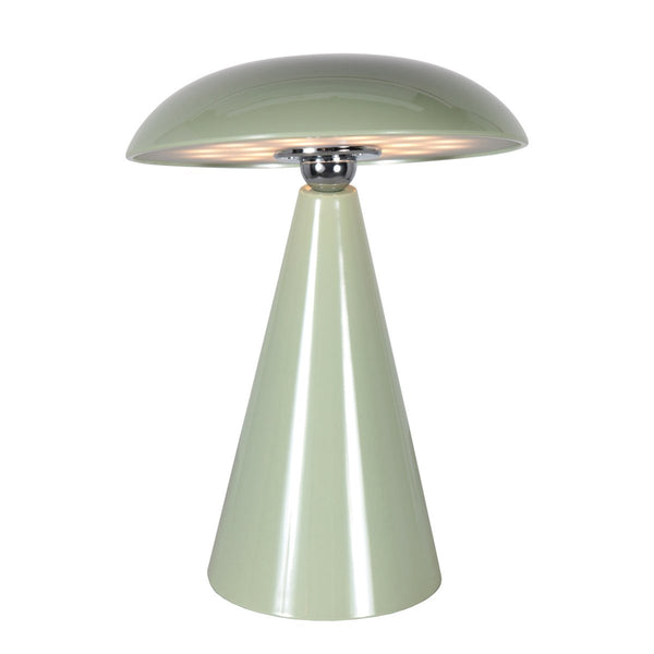 Mush table lamp green