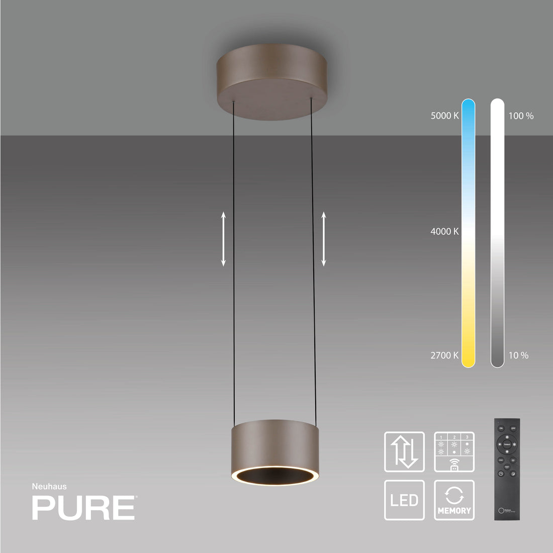 Suspension Pure Clipse marron (2471-97)