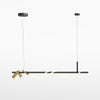 Tau black pendant light