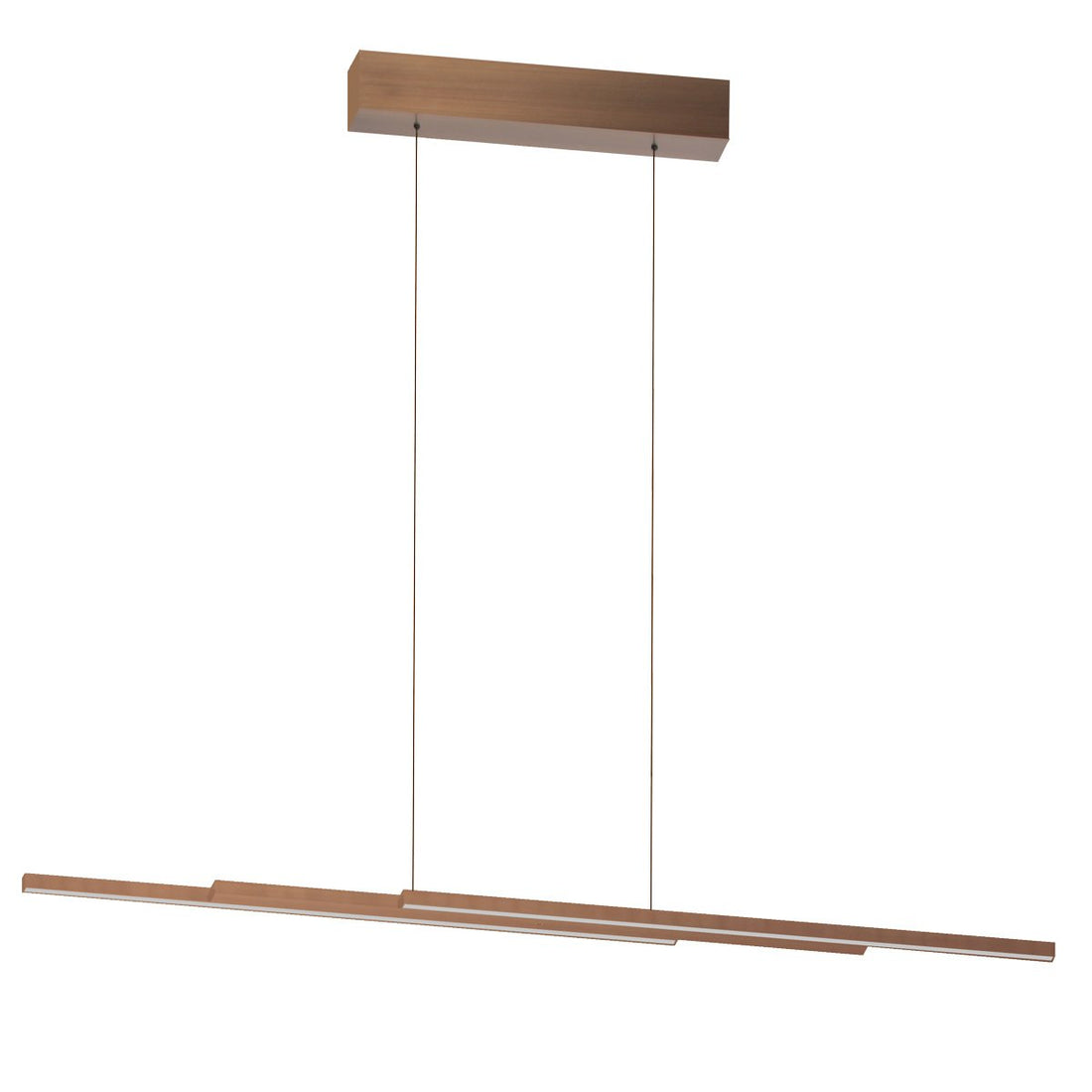 Brown strip pendant light