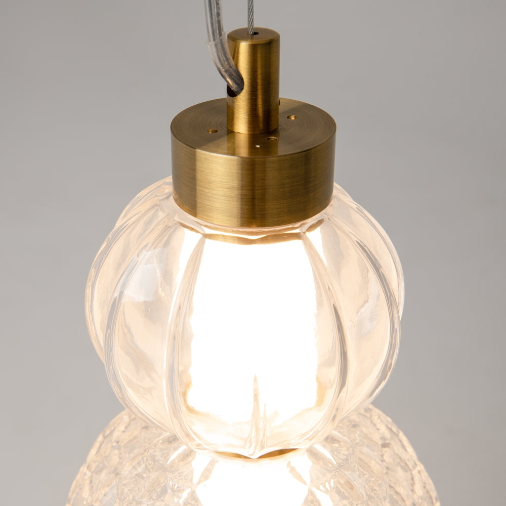 Collar Suspension luminaire doré