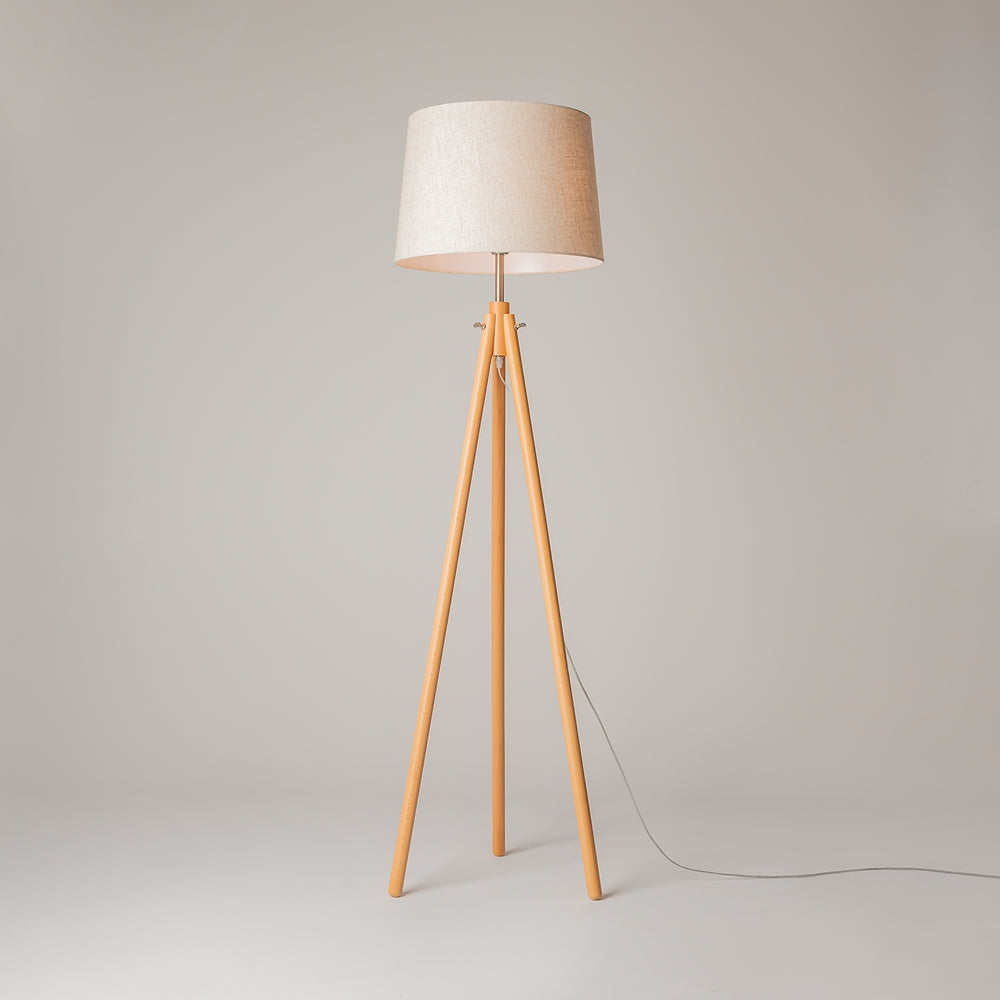 Calvin Beige Floor Lamp