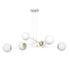 Ognis 6-light white pendant light
