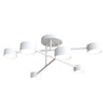 Halo 6-light white ceiling light