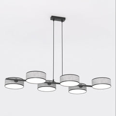 Steel chandeliers