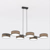 Drumz 6-light pendant lamp brown