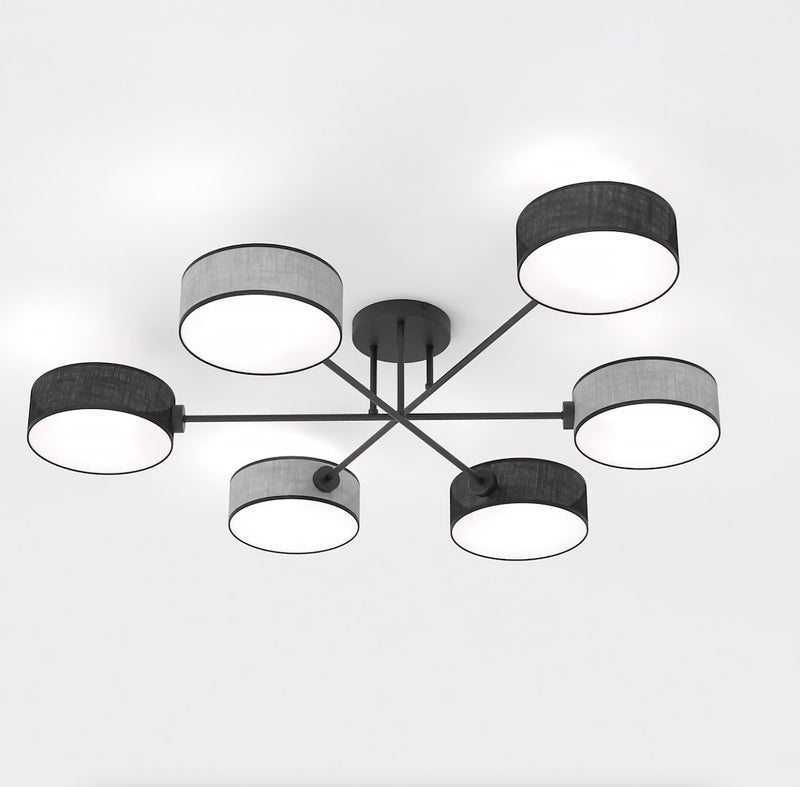 Maga 6-light ceiling lamp, mix 2