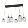 Vander 6-light black pendant light