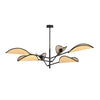 Vene 6-light black pendant light