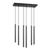 Selter 6-light black pendant light