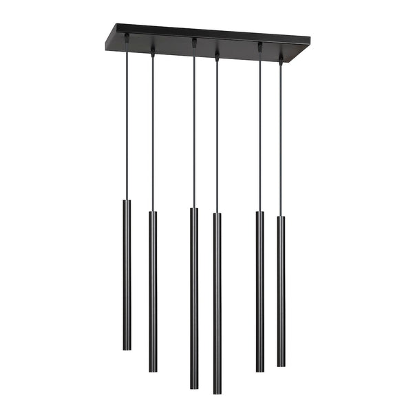 Selter 6-light black pendant light