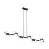 Sora 6-light black pendant light