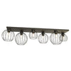 Nest 6-light pendant lamp, black