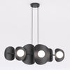 6-light black pendant light