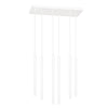 Selter 6-light white pendant lamp