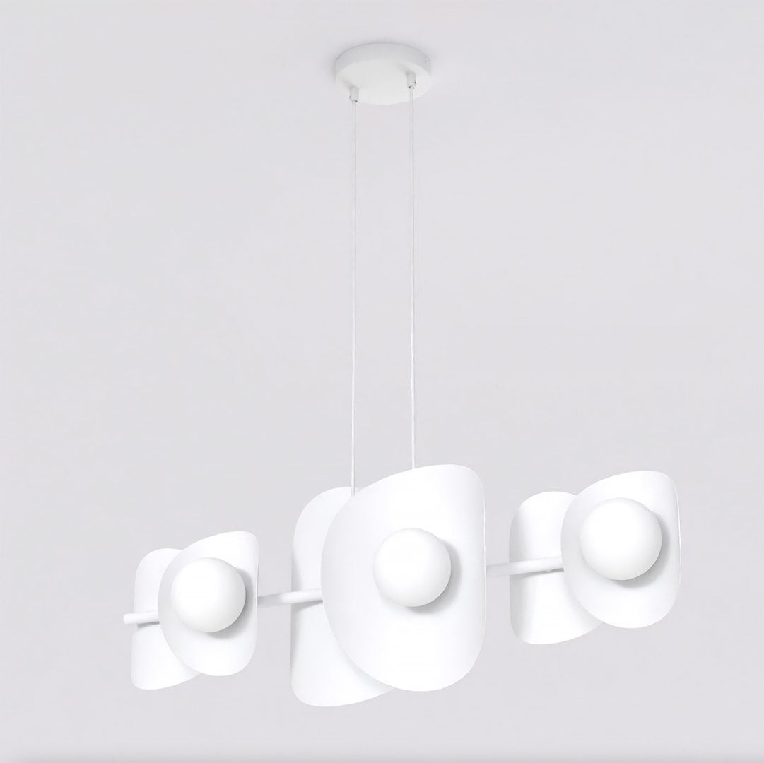 6-light white pendant light