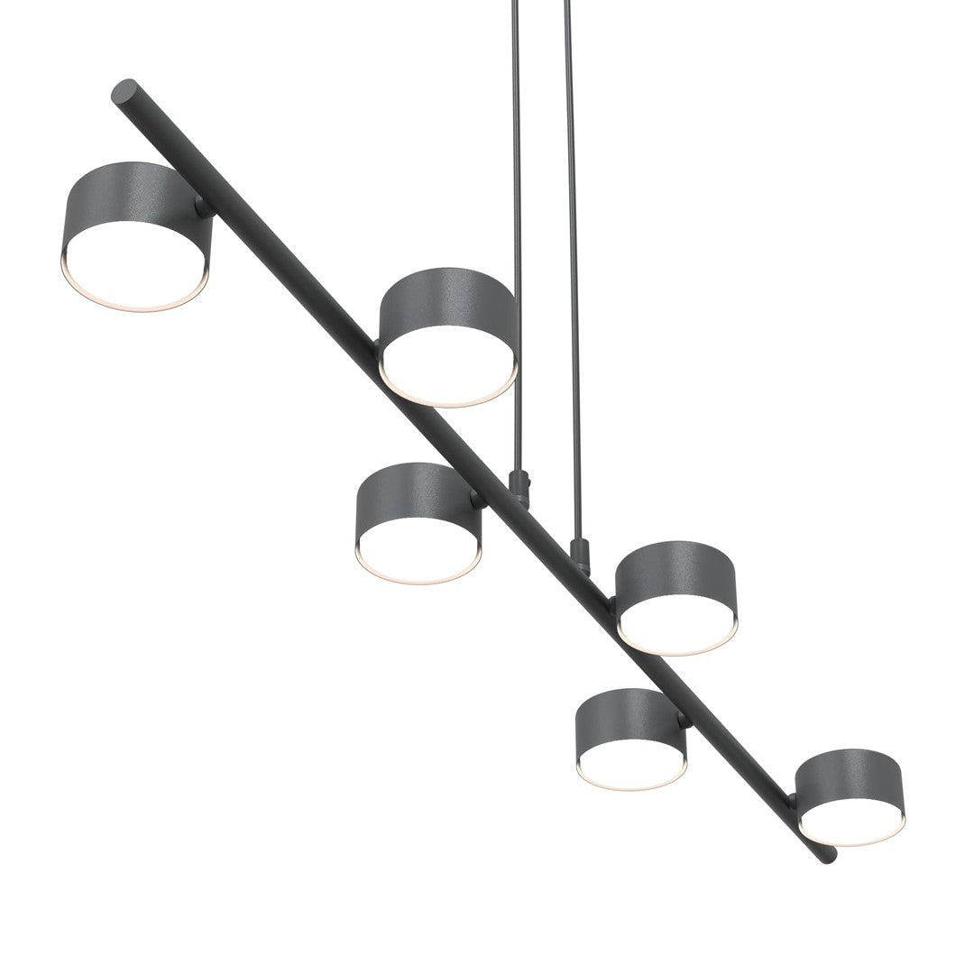 Sora 6-light black pendant light
