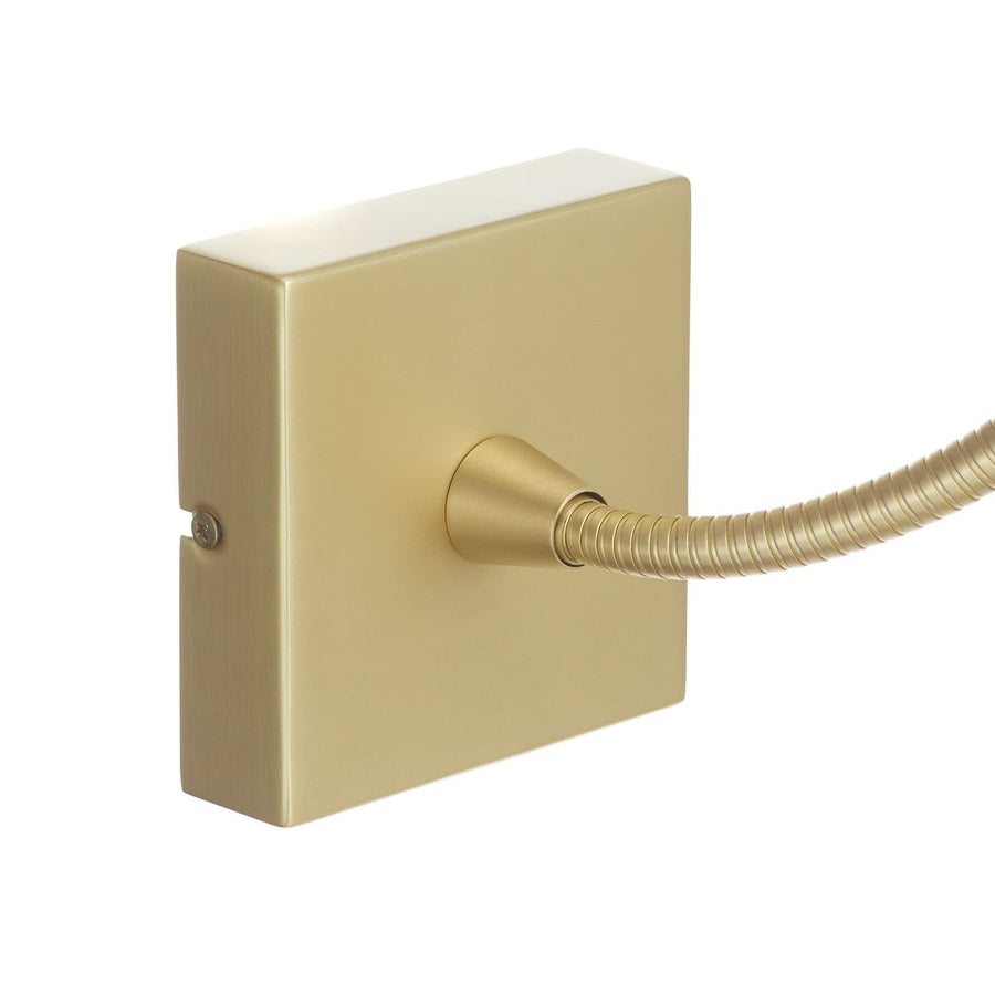 Applique murale LED Tip en aluminium, or satiné