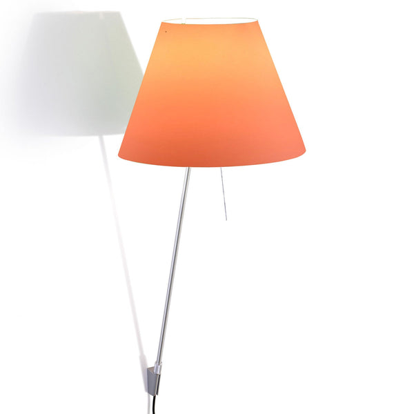 Applique murale Costanza D13aif en aluminium, orange, Ø 46 cm