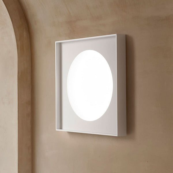 Applique murale LED Cassette en aluminium, blanc mat, hauteur 40 cm