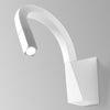 Applique murale LED Snake en métal, blanc