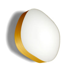 Applique murale LED Guijarro Large en métal, jaune et blanc, hauteur 41 cm