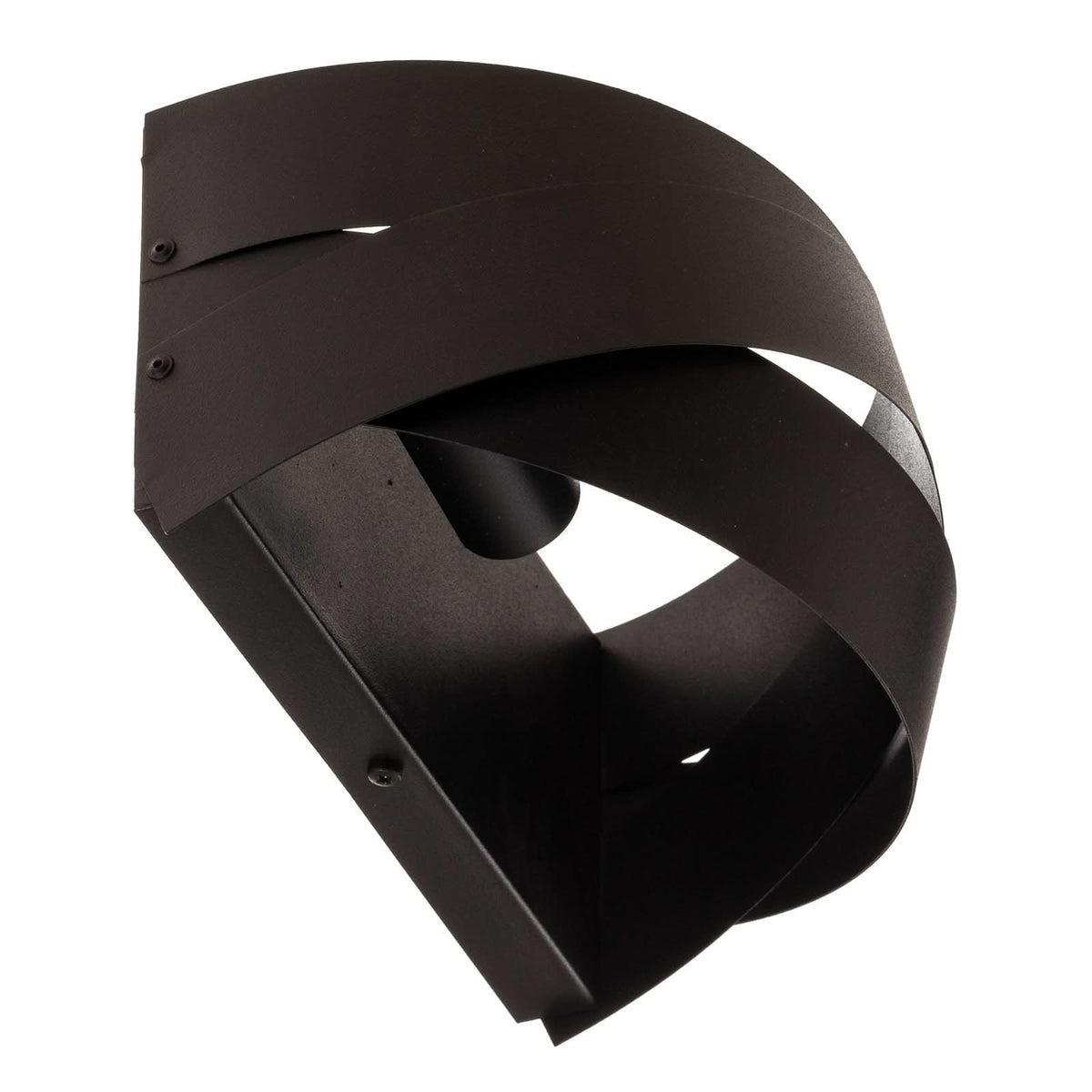 Applique murale Tornado en métal, noir, hauteur 13 cm
