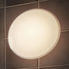 Applique murale LED AJ Eklipta en verre, blanc, Ø 22 cm
