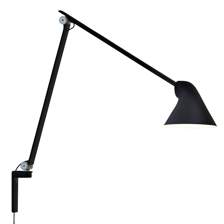 Applique murale LED NJP en aluminium, noir, hauteur 60,5 cm
