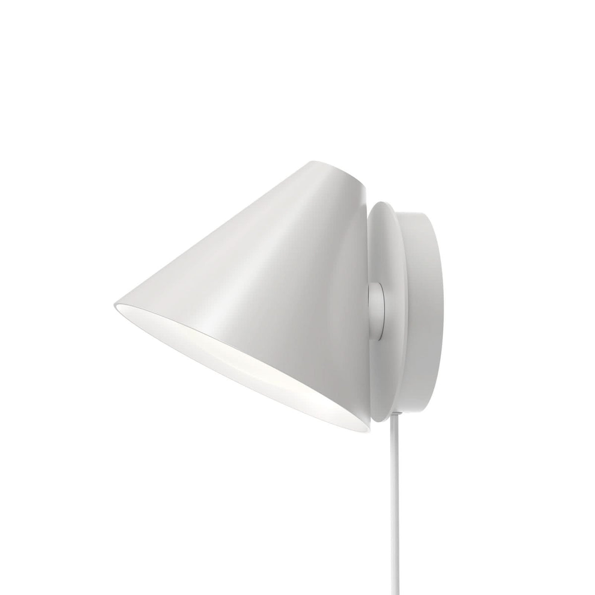 Applique murale LED Keglen en aluminium, blanc, hauteur 16,9 cm