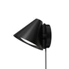 Applique murale LED Keglen en aluminium, noir, hauteur 16,9 cm