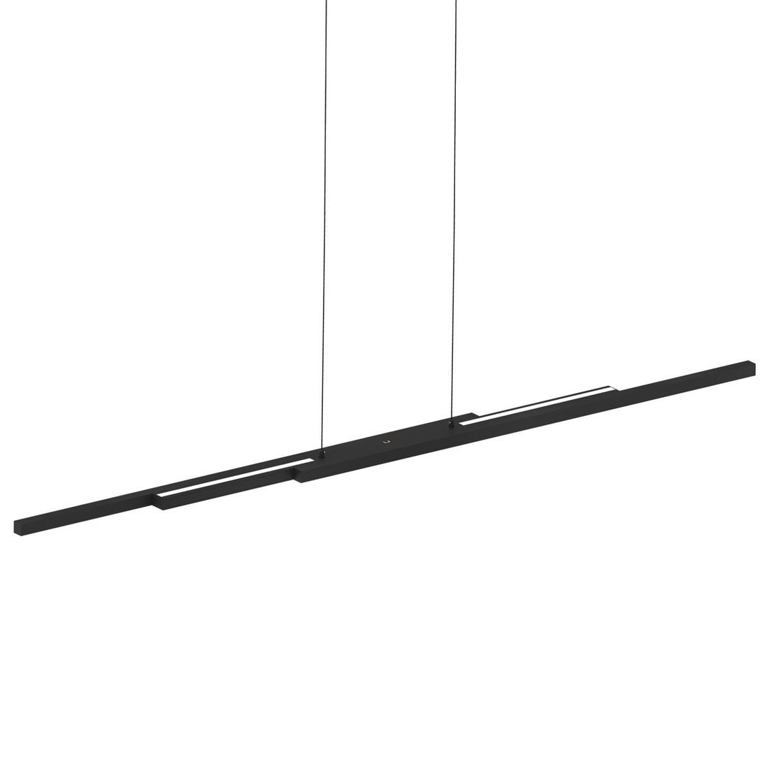 Black strip pendant light