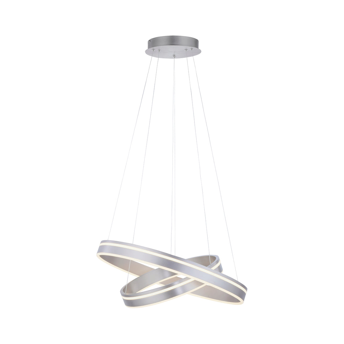 Suspension luminaire | Q-Vito Argentée H 200 cm