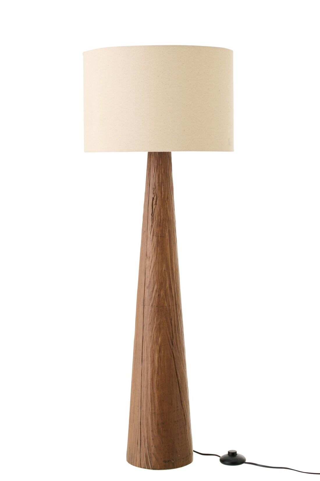 Lampadaire Mélina en céramique marron foncé, grand modèle