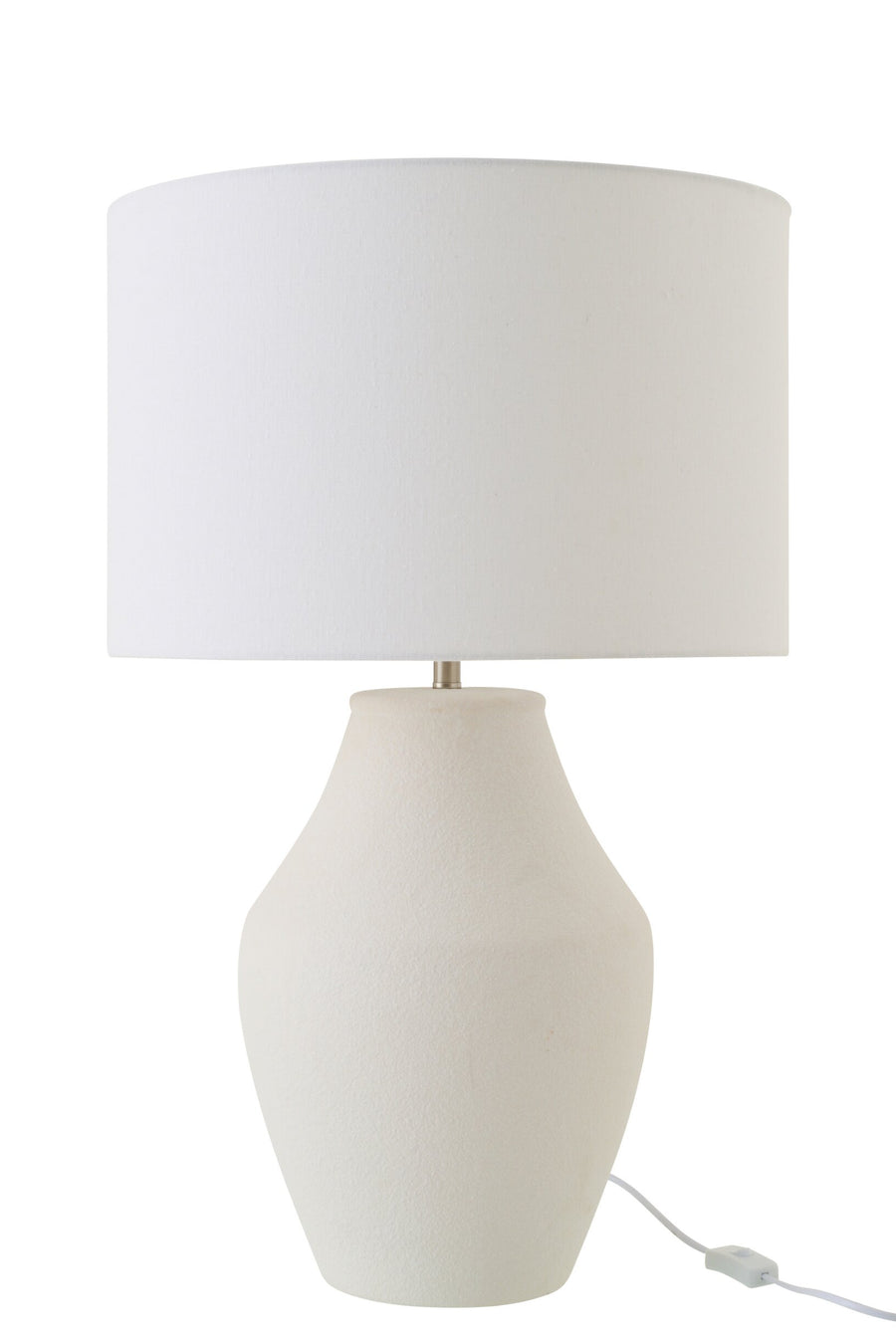 Lampe à poser Henri en céramique blanche