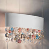 Applique murale Ola OV 50 en verre, blanc, 2 lumières, hauteur 18 cm