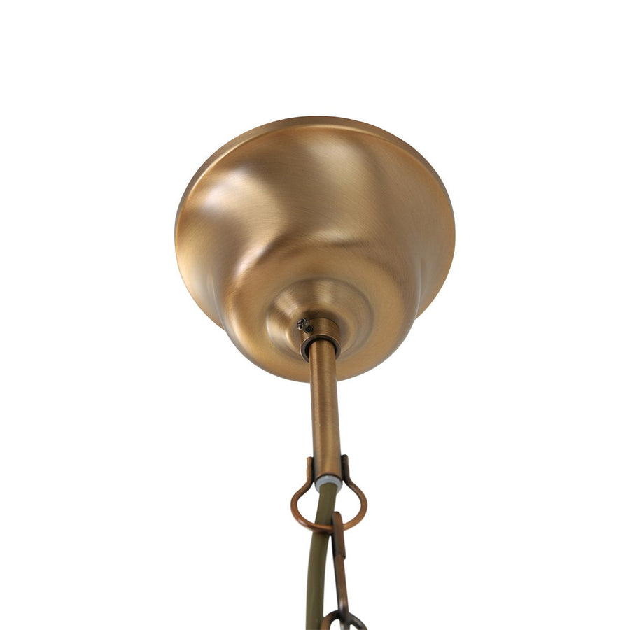 suspension lanterne bronze, cage en verre 4 lumières | Pimpernel