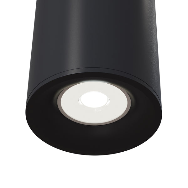 Slim black ceiling light