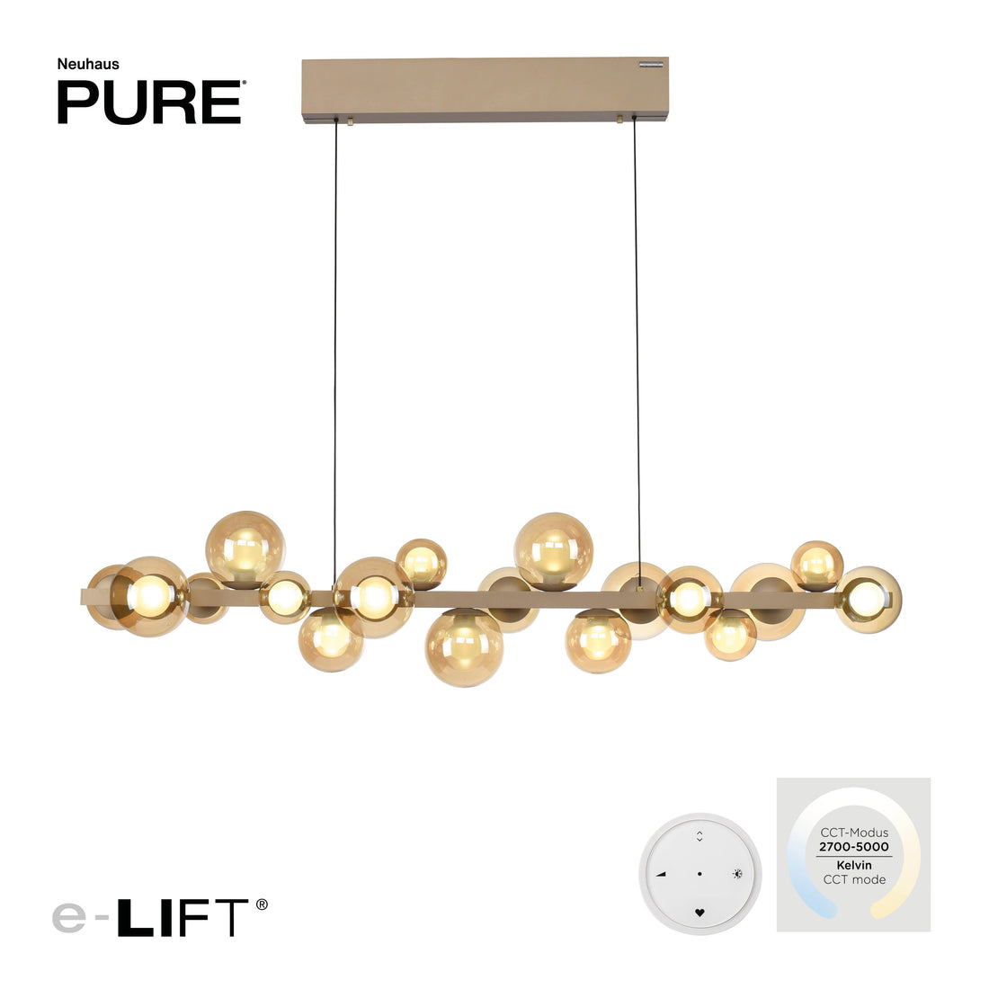 Suspension luminaire | E-Popup Dorée