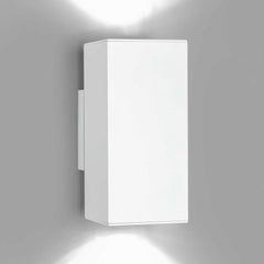Applique murale Dau Double en aluminium, blanc, 2 lumières, hauteur 17,4 cm