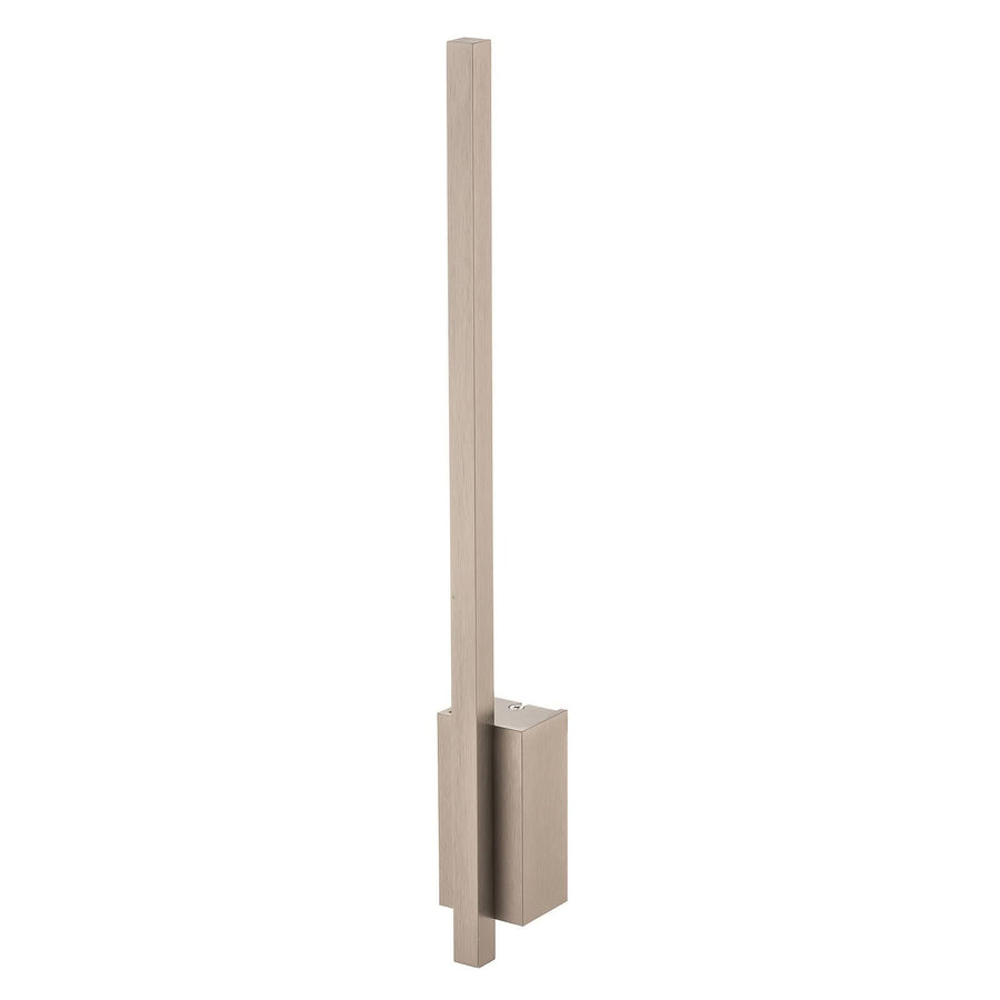 Applique murale LED Tolu en laiton, nickel et chrome, hauteur 45 cm