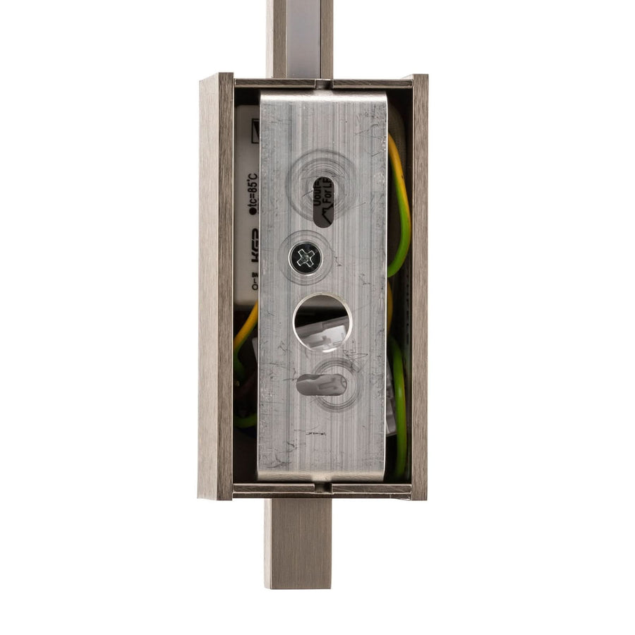 Applique murale LED Tolu en laiton, nickel et chrome, hauteur 45 cm