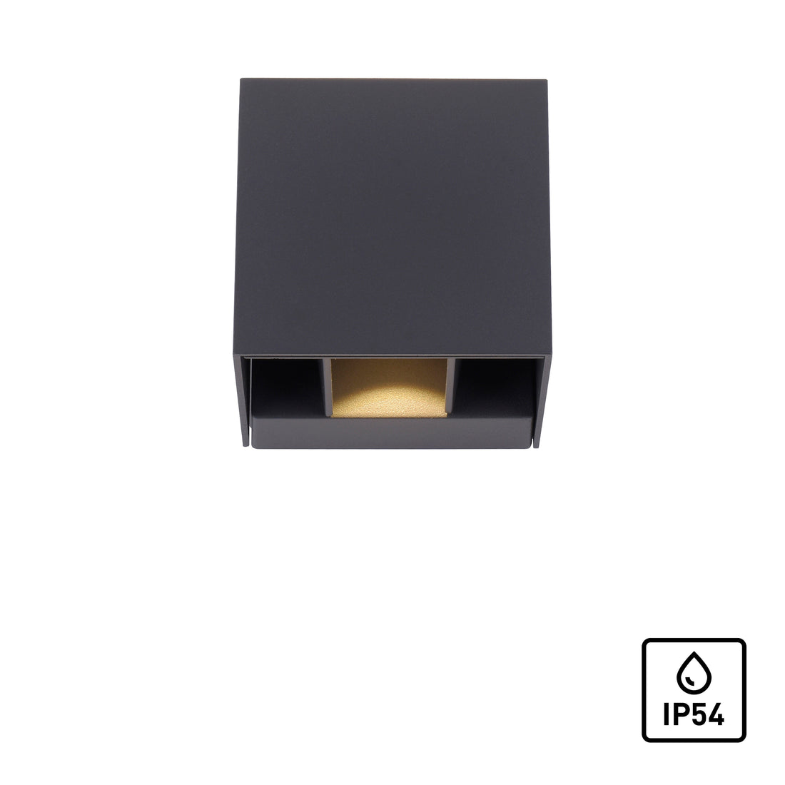Applique murale Block anthracite, verre