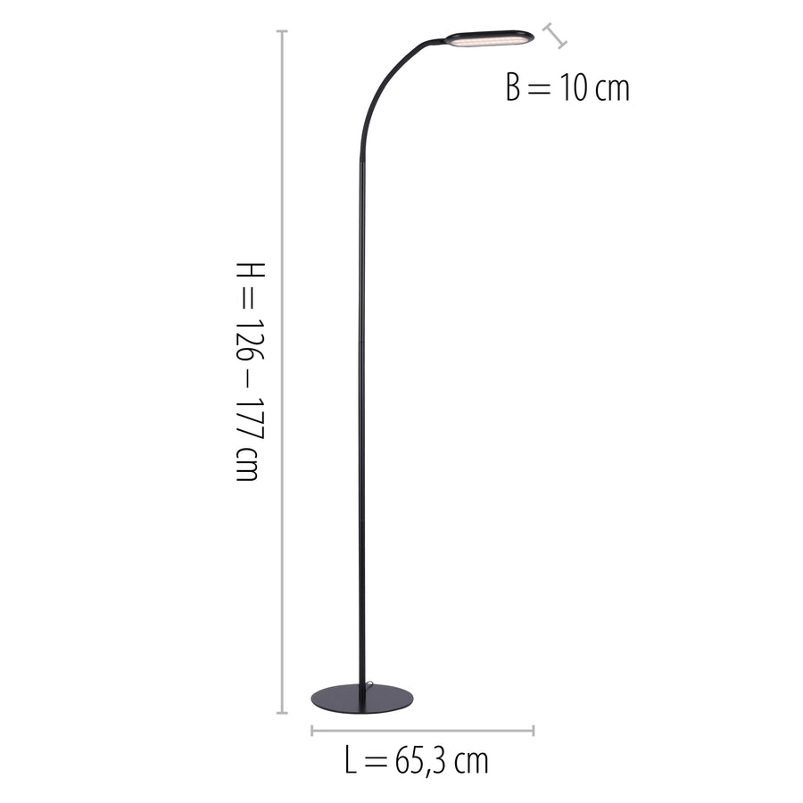 Lampadaire Kelly noir